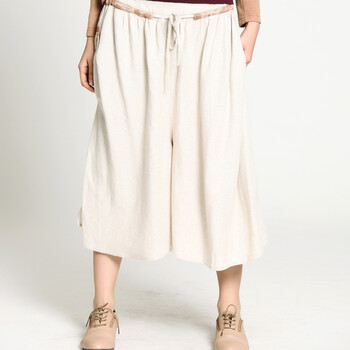 蔓可翡2012夏季女装百褶裙裤纯色宽松舒适裤裙MD1Q01 靛蓝色 M