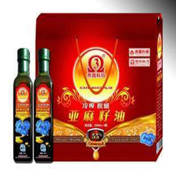 燕园科玛 冷榨脱蜡亚麻籽油 礼盒装 （250ml/瓶*4瓶）