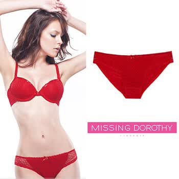 [Missing Dorothy]韩国热销蕾丝三角内裤_MWPT0B83T 红色 100(L)