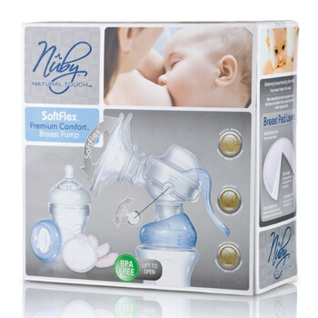 nuby/努比 自然乳感系列 手动吸乳器/吸奶器 礼盒套装 67636