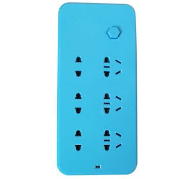贝特（Webetter）贝特彩虹系列电源转换器/插座 蓝色 (BTCH-202Z1.8米)