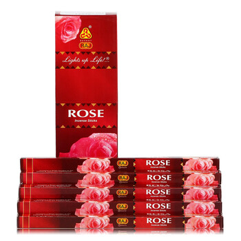 RAJ印度熏香传统手工香薰香料 舒缓紧张 棍香 163d 情人玫瑰 410g