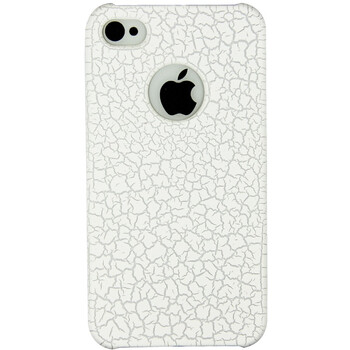 唯珍 苹果 Apple iPhone 4 4S 爆裂纹 保护壳 背壳 护盾（白色）