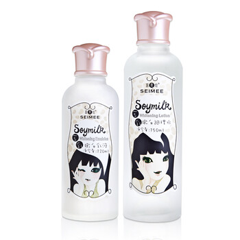 喜美绘豆乳嫩白调理水150ml+乳液120ml 护肤品
