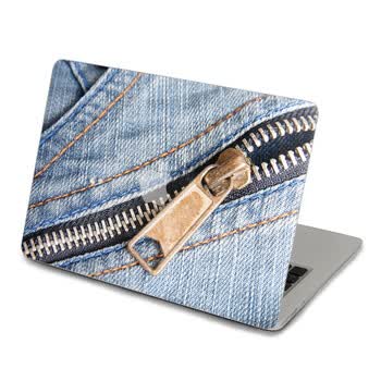 SkinAT 苹果笔记本MacBook外壳A面保护贴膜 3M材料 拉链牛仔 Pro 17