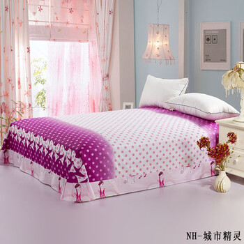 宁好家纺 全棉加大贴边床单系列 240cm*270cm-城市精灵
