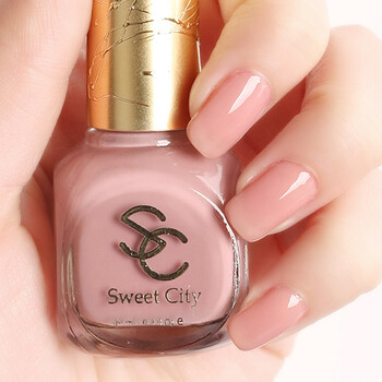 法国正品Sweet City环保漆光指甲油14ml 显白裸粉色MM114 美甲