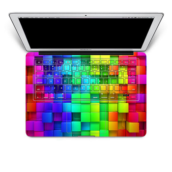 SkinAT 苹果笔记本MacBook手托保护贴膜 含键盘 3M材料 凹凸彩虹 Pro 15 (Retina)