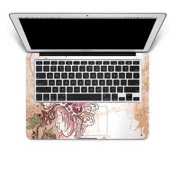 SkinAT 苹果笔记本MacBook手托保护贴膜 不含键盘 3M材料 花的粉 Pro 15