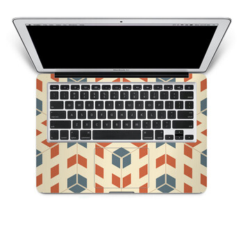 SkinAT 苹果笔记本MacBook手托保护贴膜 不含键盘 3M材料 几何菱形 Pro 17