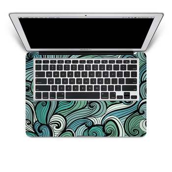 SkinAT 苹果笔记本MacBook手托保护贴膜 不含键盘 3M材料 花纹9 Pro 15
