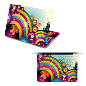 SkinAT 苹果笔记本MacBook全套保护贴膜 3M材料 五彩彩虹 Pro 15 (Retina)