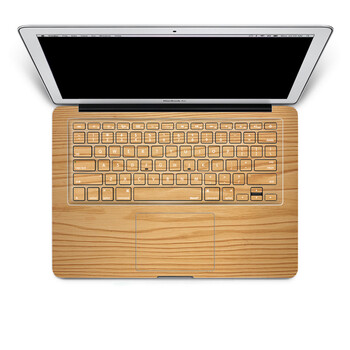 SkinAT 苹果笔记本MacBook手托保护贴膜 含键盘 3M材料 经典浅色木纹 Pro 15