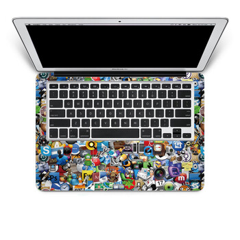 SkinAT 苹果笔记本MacBook手托保护贴膜 不含键盘 3M材料 图标开会 Pro 15 (Retina)