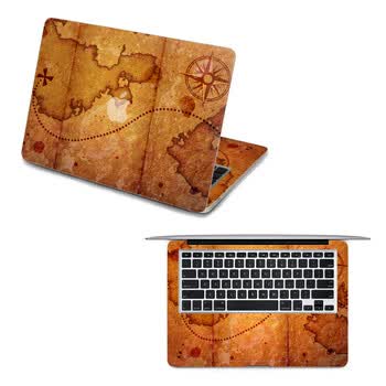 SkinAT 苹果笔记本MacBook全套保护贴膜 不含键盘 3M材料 宝藏地图 Pro 15 (Retina)