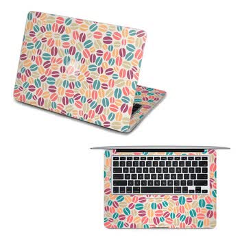 SkinAT 苹果笔记本MacBook全套保护贴膜 不含键盘 3M材料 彩咖啡豆 Pro 15 (Retina)