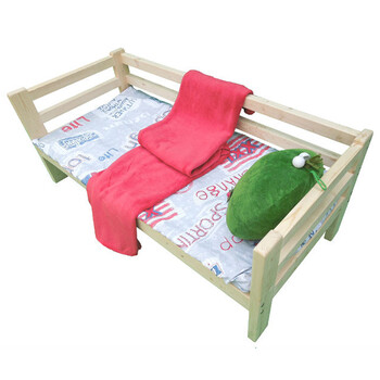 千意爱松木床 儿童床 沙发式床 单人床 实木床长200*宽120