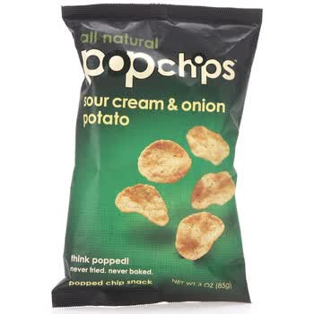 美国Popchips帕比洋葱奶油味薯片85g
