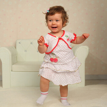 Baby2 2012新款婴幼儿夏装女婴童吊带裙YQA392069 白色 100
