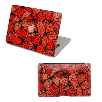 SkinAT 苹果笔记本MacBook外壳及底部保护贴膜 3M材料 花儿那样红 Air 13 2011款
