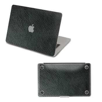 SkinAT 苹果笔记本MacBook外壳及底部保护贴膜 3M材料 黑色皮革 Air 11