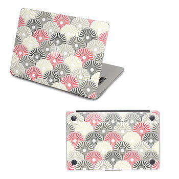 SkinAT 苹果笔记本MacBook外壳及底部保护贴膜 3M材料 日式花纹 Pro 15