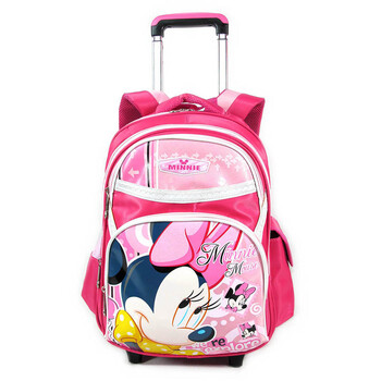 买一送五 学汛馈赠 Disney SM80186 迪士尼拉杆包 玫红