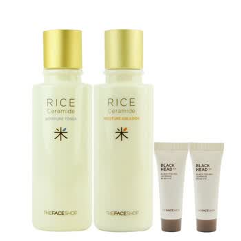 The face shop 大米补水保湿套装： 补水保湿液+保湿乳