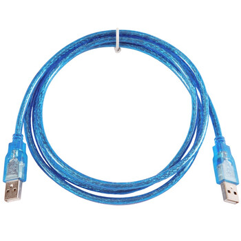 山泽（SAMZHE） AA-815 高速USB2.0 AM/AM传输线 透明蓝1.5米