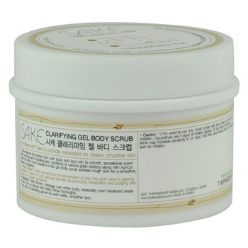 The face shop 清酒清洁磨砂啫喱150ml 去死皮 保湿 洁面