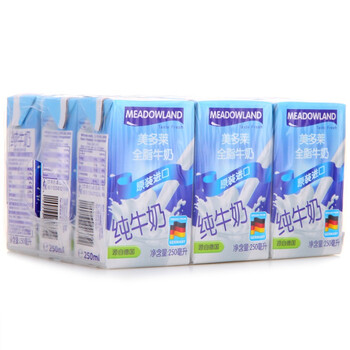 德国 Meadowland美多莱全脂牛奶250ml*9盒
