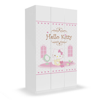 酷漫居 Hello kitty 高档家具 KT甜蜜时刻 衣柜 家具品牌 儿童家具 爱洛粉红 二门衣柜