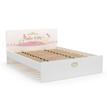 酷漫居 Hello kitty 高档家具 KT甜蜜时刻 儿童床 家具品牌 儿童家具 爱洛粉红 1.2米床