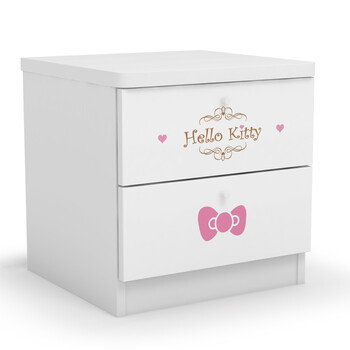 酷漫居 Hello kitty 高档家具 KT甜蜜时刻 床头柜 家具品牌 儿童家具 爱洛粉红 床头柜