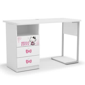 酷漫居 Hello kitty 高档家具 KT洛可可风情 书桌 家具品牌 儿童家具 爱洛粉红 书桌