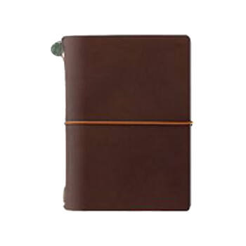 日本Midori Traveler's Notebook牛质笔记本 护照型 茶色