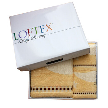 亚光LOFTEX纯情小熊纯棉毛巾浴巾面浴礼品装（1浴2面） 黄色 套巾