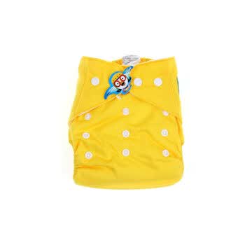 婴秀pororo 可洗布尿裤 可调大小婴儿尿布兜 透气防漏 送2条隔尿垫 YX-BNK-001-403