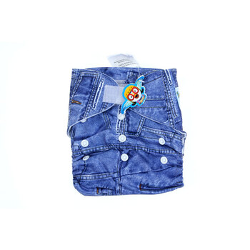 婴秀pororo 可洗布尿裤 可调大小婴儿尿布兜 透气防漏 送2条隔尿垫 YX-BNK-004-A09