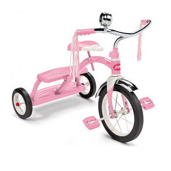 经典金属三轮车（粉）---来自美国百年骑乘玩具品牌Radio Flyer