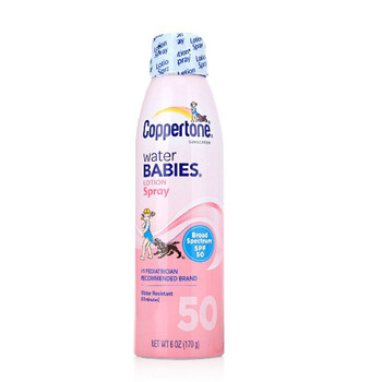 水宝宝Coppertone水嫩连续防晒喷雾170G SPF50 新款~