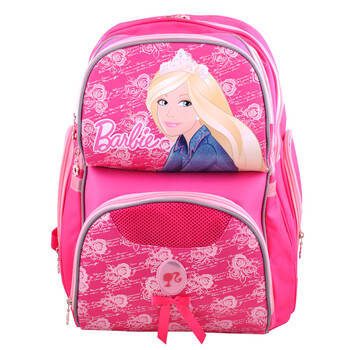 芭比/Barbie 粉红芭比好乐背儿童双肩背包 小学生护脊减负书包 女孩多款 A款