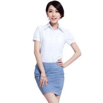贝尚衣雅 2012夏秋女装OL时尚气质职业套装衬衣显瘦修身一步裙 套装 XL