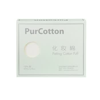 全棉时代（PurCotton） 彩妆工具 均衡释水柔肤美容按摩化妆棉/卸妆棉专业加厚 240片红