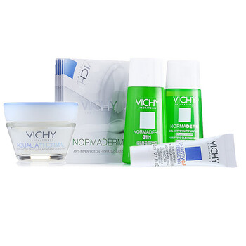 薇姿VICHY油脂调护洁面啫喱夏日清爽5件套（洁面啫喱+收敛水+新生眼霜+矿物保湿霜）夏日美妆风暴