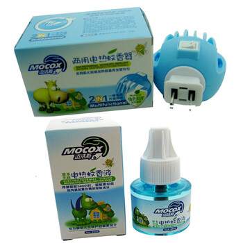 迈洁斯两用电热蚊香器+草本无味电热蚊香液45ml 8002+8006