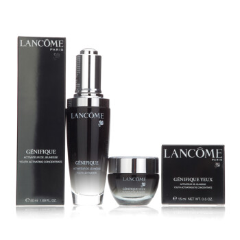 Lancome兰蔻 经典小黑瓶系列 基因赋活眼霜+精华肌底液 两件 小黑瓶超值套装