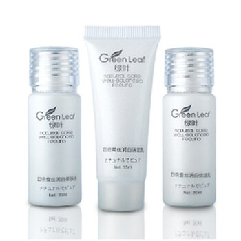 绿叶Green Leaf旅行中样3件套（洁面乳+柔肤水+保湿乳）