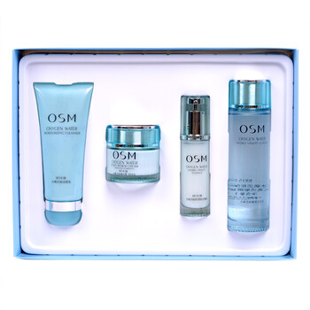 欧诗漫 O.S.M 水氧活能欢庆礼盒 (洁颜乳100ml+生肌水120mL+精纯霜50G+锁水菁华30mL)