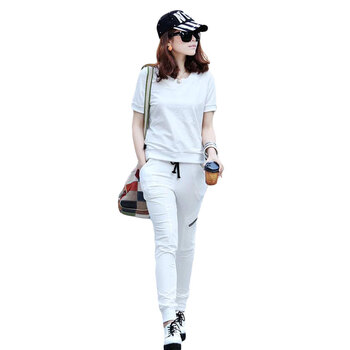 玛呐MANA夏装2012新款女士休闲套装夏季女装时尚休闲短袖抽绳薄款卫衣mn920 白色 XL